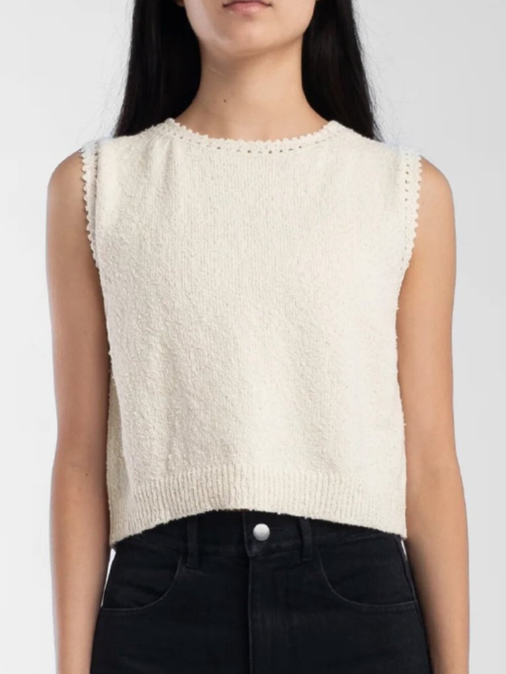 NWT Micaela Greg Cream Boucle Tank Size Small
